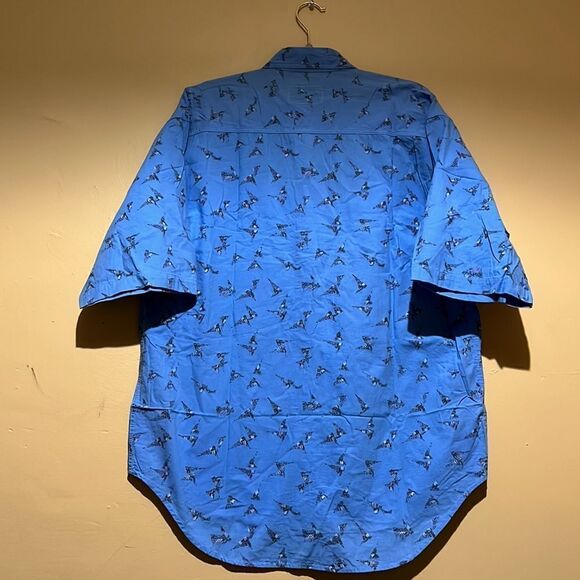 VINTAGE MENS TOMATO BUTTON UP SHIRT LARGE - Picture 2 of 3